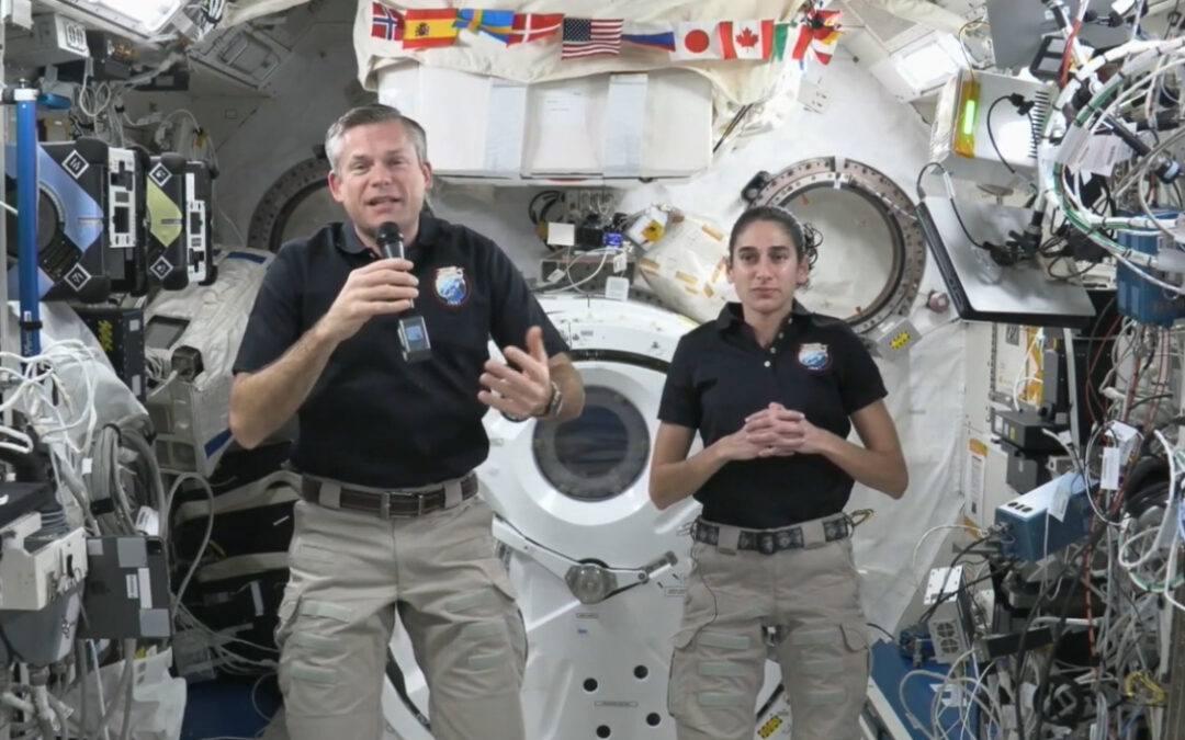 Students Q&A with Astronauts on the ISS